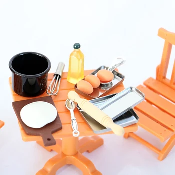 1 компл. куклена къща умален модел кухня за приготвяне на храна САМ кукла аксесоари