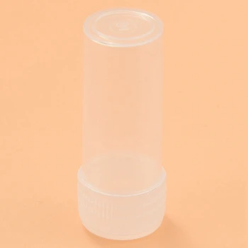 150X Пластмасова бутилка за проби, лабораторни пробирка с обем 5 ml, контейнер за съхранение на малък флакон + капак 3
