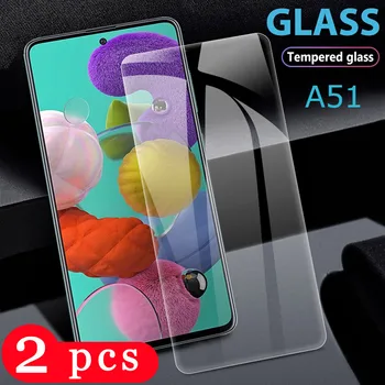 2 бр. закалено стъкло за Samsung Galaxy A51 A50S, защитно фолио за екрана на телефон Samsung Galaxy A50, защитно фолио за смартфон от стъкло