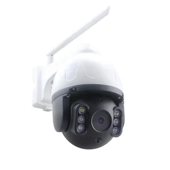 2-Мегапикселова камера водоустойчива, безжична PTZ камера за видеонаблюдение 1080p HD Mini Домашна сигурност, Външна WiFi IP камера PST-ST-382