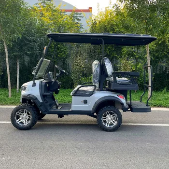 2023 Нов китайски 4-местен електрическа количка за голф с откидывающимся предното стъкло настраиваемого цветове, високо качество хит на продажбите модел 1