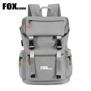 2024 Мъжки чанти Foxxamo Многофункционално USB-кабел за зареждане на Велосипеди раница Водоустойчива качество За пътувания, туризъм, спортни занимания на открито, велосипедни чанти