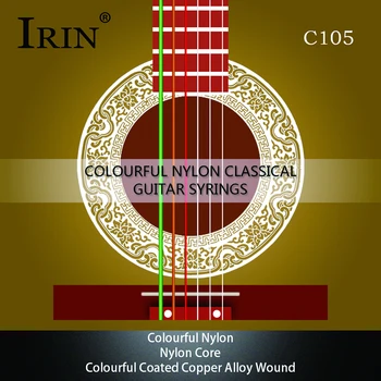 KRUSU 6 бр. Струнни струни за класическа китара, C105, висококачествени цветни найлонови струнни инструменти и аксесоари за китара инструменти 0