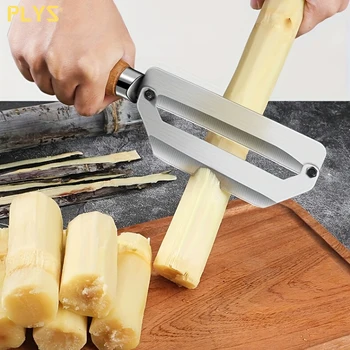 PLYS - Нож за почистване на захарна тръстика, плодове, ананас, Тръстика нож, Универсален нож за почистване на плодове