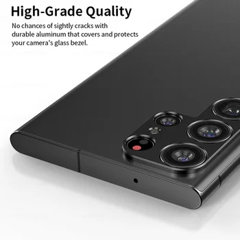 s24ultra Case Метално Защитно покритие на Камерата на Samsung Galaxy S24 Ultra Plus S 24 5G От Алуминиева Сплав С Пръстен За Обектив на Задната Камера Дрън 5