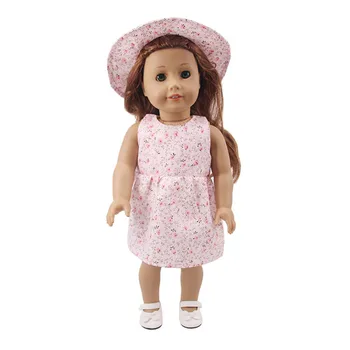 Аксесоари за розова кукольной дрехи 25 стилове за 18-инчовата момичета-американки и 43-сантиметровой кукли-Реборн, бебешка рокля на нашето поколение, куфар 2
