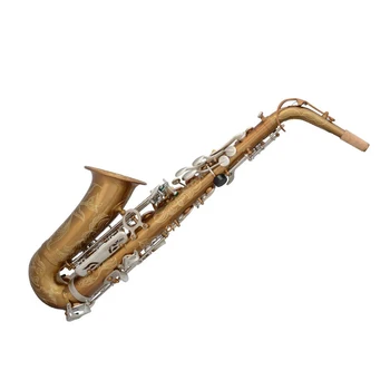 Алт-саксофон Професионален электрофоретический златен алт саксофон-саксофон