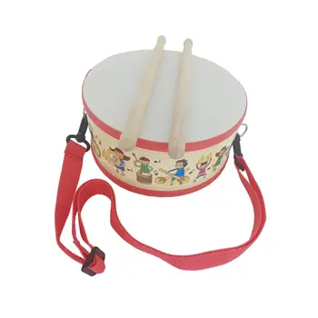 Детска барабанная инсталация, подарък за рожден ден за деца, момчета и момичета, забавни подаръци за Свети Валентин, за децата, бебешки музикални играчки, дървени барабан играчки 3