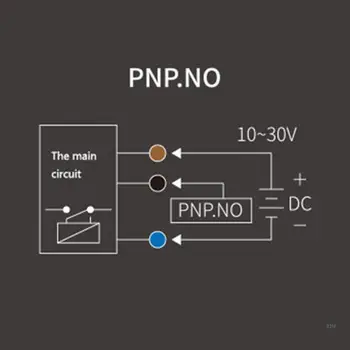 Индуктивен безконтактен сензор за близост M12 PNP Нормално разомкнут за постоянен ток 6-36 В Разстояние на откриване на 4 мм ± 10% LJ12A3-4-Z/BY 1