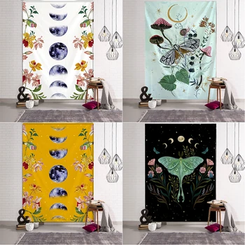 Кошмарен гоблен, цветен декор за стени, окачен фон за стая, плат Moon Art Home 