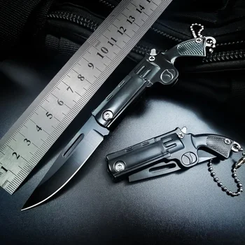 Креативен сгъваем нож с висока твърдост със стоманена дръжка за самозащита, ключодържател, Походный нож за самозащита, Ежедневна плодов нож
