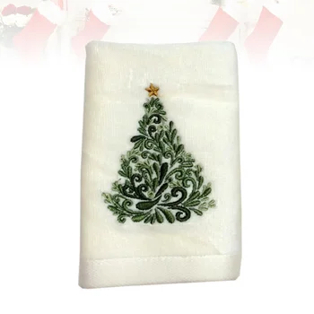 Кухненски кърпи под формата на елхи, бродирани кърпи за ръце гости, кърпа за почистване, Водопоглощающая гъба за баня на Коледно парти