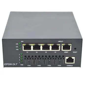 Мини Оптичен Обзавеждане EPON OLT Пасивна Оптична Мрежова Система за Сигурност 4-Портов OLT + 4 Оптичен Модул EPON Безплатна Доставка