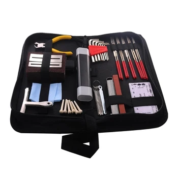 Набор от инструменти за конфигуриране на китара Комплекти от инструменти за ремонт на китари Комплекти от инструменти за техническо обслужване на китара с чанта за носене на китари
