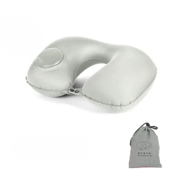 Надуваема възглавница за сън, надуваеми сгъваема и преносима въздушна възглавница за духаше врата