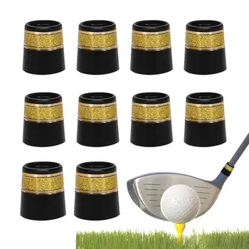 Накрайници за стикове за голф и 10 бр. Здрави железни накрайници за шапки за голф е Подходящ за повечето стикове за голф, комплект железни шапки за голф 0