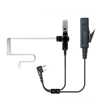 Нова качествена акустична тръба за слушалки на ФБР за KENWOOD с 2 контакти Baofeng