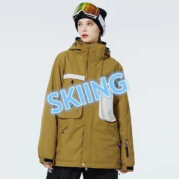Открийте ски яке на Женските и на мъжките марки, Зимно Ветрозащитное Водонепроницаемое Утепленное Ски палто за сноуборд, зимни костюм за двойки