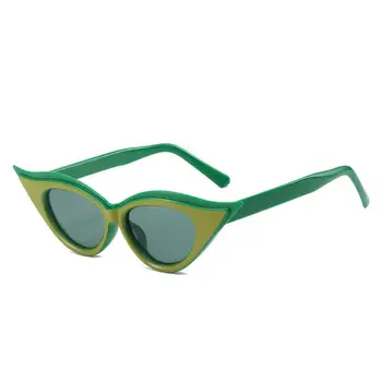 Персонални очила Хип-хоп Модел, показывающаяся на модния подиум, Слънчеви очила за момичета с кошачьим око 2