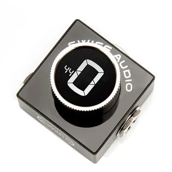 Подмяна Тунер SWIFF C10 Mini Audio Pedal За Настройки Хроматичен Бас Китара HD LED Дисплей, Регулируема Стойност на Гамата A4 430-449hz 5