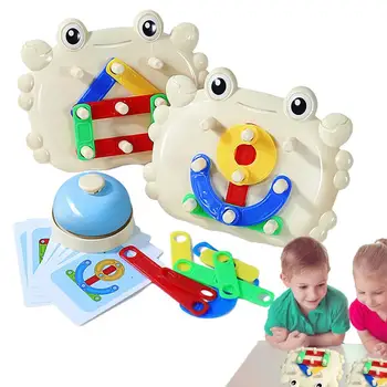 Разпознаване на форми и цветове, Геометрични блокове Разпознаване на цветове и форми Играчки Играта Развитие на Предучилищна Образователна игра за деца