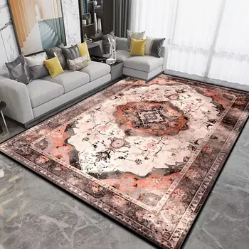 Скандинавските ретро-килими за хол, декориране на спалня, Персийски килим, домашна мебел, подови килими, килими голяма площ, миещи се