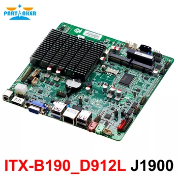 Тънка ITX дънна Платка Intel X86 J1900 Четириядрен Мини Безвентиляторный ITX дънна Платка Одноплатный Компютър Linux за промишлени