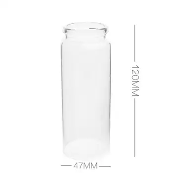 Търговия на едро с 50 бр./лот, благородна новата модерна стъклена бутилка за желания обем 150 ml със запушалка 2