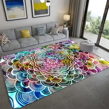 Цветове килим Татул красива ретро-подложка за спални подложка за пикник килимче за йога килимче за молитви цветна подложка за хол 2