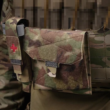 Чанта за съхранение на тактически карти, военна чанта Molle, пейнтбольный Страйкбол, жилетка за носене плочи, набор от карти, ловна жилетка, чанта за аксесоари. 4
