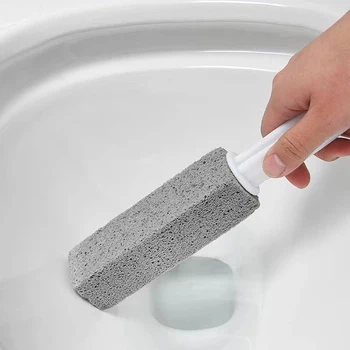 Четка за тоалетна с пемза, четка за баня, Пръчка за почистване на тоалетната чиния, теракот, мивка, Вана, средство за премахване на вар плака, средство за измиване и почистване