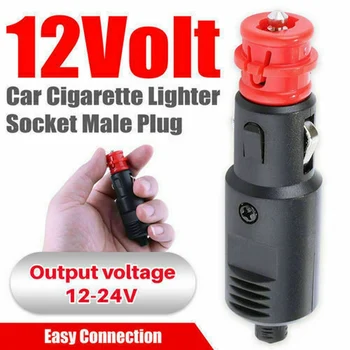 Щекер запалката на автомобил Универсален изход 12 В 24 В захранващият кабел за свързване на адаптер за контакта за цигари